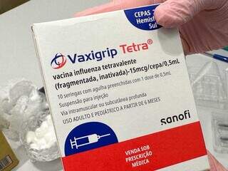 Doses utilizadas na imunização dos funcionários do jornal Campo Grande News (Foto: Marcos Maluf)