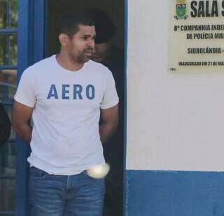 Ueverson Marcondes, o &#34;Frescura&#34; foi preso em Sidrolândia (Foto: Paulo Francis)