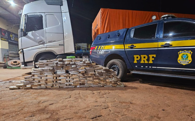 C&atilde;es farejadores encontram 126 kg de coca&iacute;na em estepes de carreta