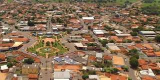 Brasilândia, município com cerca de 11 mil habitantes, vista de alto (Foto: reprodução)