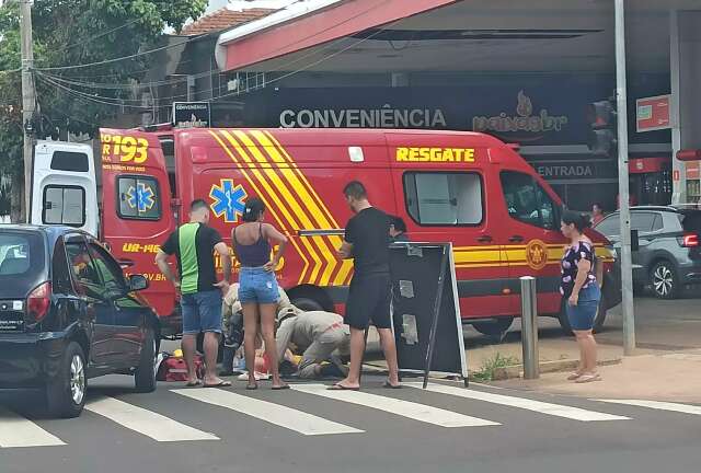 Mulher &eacute; atropelada na faixa de pedestre no centro da Capital 