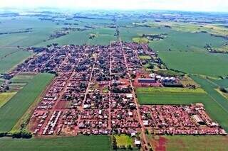 Vista aérea de Paranhos, cidade onde crime foi registrado (Foto: Divulgação)