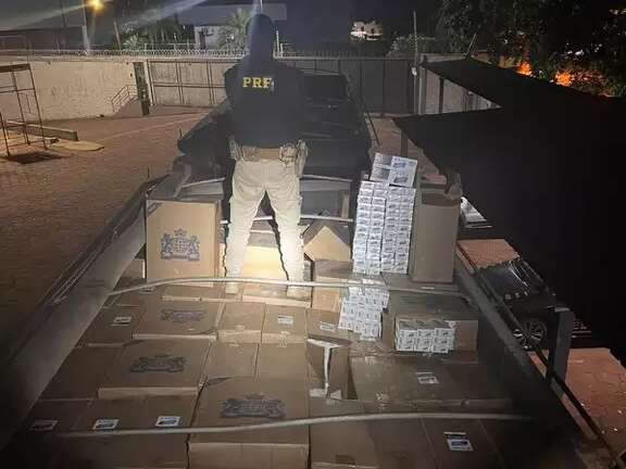 PF apreende 250 mil ma&ccedil;os de cigarro e agrot&oacute;xicos em carga de adubo