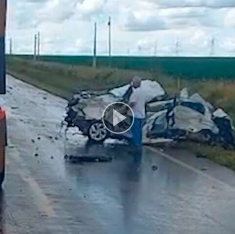 Motorista morre ao bater de frente com caminh&atilde;o na MS-162