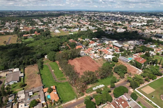 Vista aérea do município de Ponta Porã, onde Natal foi preso. (Foto: Arquivo/Campo Grande News)