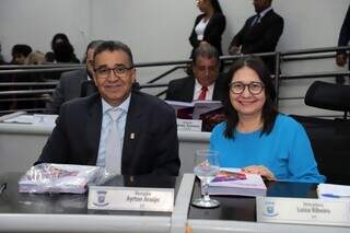 Vereadores do PT, Luiza Ribeiro e Ayrton Araújo (PT). (Foto: Divulgação/CMCG)