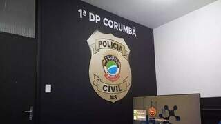 Sala de registro de ocorrência da 1ª Delegacia de Corumbá onde caso é investigado. (Foto: Divulgação | PCMS)