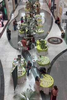 Feira está sendo realizada no primeiro piso do shopping. (Foto: Divulgação)