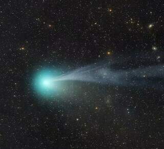 Cometa do Diabo em registro feito no dia 11 de fevereiro  (Foto: Divulgação Nasa)