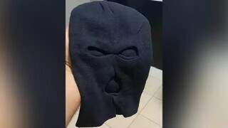 Máscara que teria sido usada por jagunço em conflito ocorrido em Iguatemi (Foto/Arquivo)
