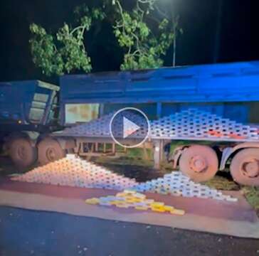 Caminhão que transportava 392 quilos de cocaína é apreendido na BR-262