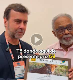 Cantor Gilberto Gil “adota” onça-pintada em Mato Grosso do Sul 