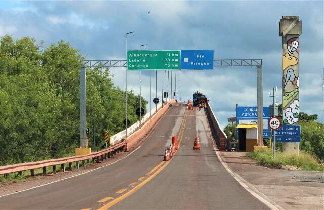 Ponte sobre o Rio Paraguai ter&aacute; interdi&ccedil;&atilde;o de 21 horas neste fim de semana