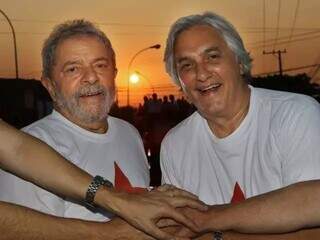 Em setembro de 2014, o ex-presidente Lula participou de comício ao lado do candidato ao governo do MS pelo PT, Delcídio do Amaral (Foto: Ricardo Stuckert/Instituto Lula)