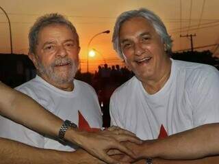Em setembro de 2014, o ex-presidente Lula participou de comício ao lado do candidato ao governo do MS pelo PT, Delcídio do Amaral (Foto: Ricardo Stuckert/Instituto Lula)