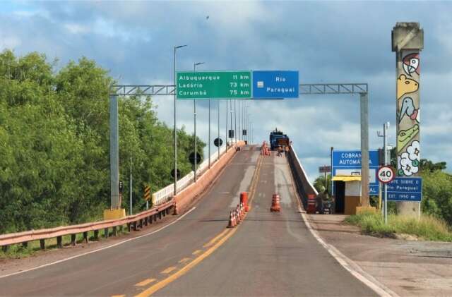 Ponte no Rio Paraguai ser&aacute; interditada por 19 horas no fim de semana