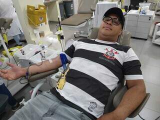 &#34;Faço doação de sangue todos os ano&#34;, diz Nildo Oliveira. (Foto: Izabela Cavalcanti)
