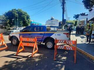 Base da Guarda está na Avenida Orlando Daros, a principal via do bairro. (Foto: Caroline Maldonado)