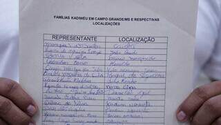 Documento mostra que os kadiwéu vivem em bairros diferentes de Campo Grande (Foto: Alex Machado)