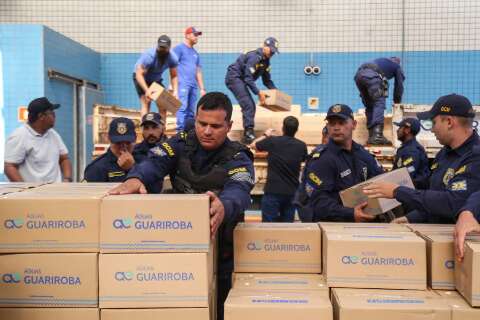 Com nova remessa, Campo Grande envia 37,4 mil copos de água ao RS