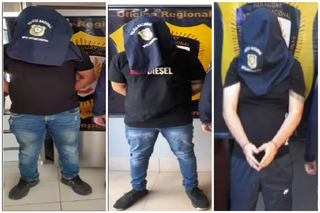 Suspeitos foram presos durante a tarde desta sexta-feira (10), em Pedro Juan Caballero. (Foto: Reprodução/ABC Color)