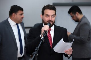 Vereador Claudinho Serra (PSDB) durante sessão da Câmara de Campo Grande (Foto: CMCG/Divulgação)