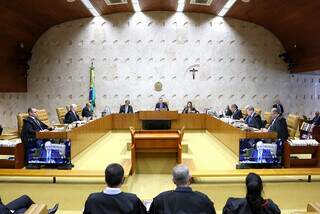 Sessão plenária no Supremo Tribunal Federal. (Foto: Gustavo Moreno/STF)