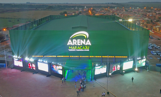 Área externa da Arena Maracaju, onde será a casa do CREC/Juventude AG no Brasileirão (Foto: Divulgação) 