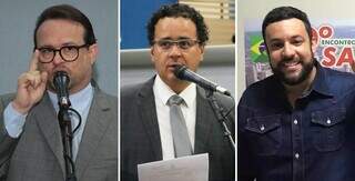 Suplentes de vaga para Câmara Municipal, Lívio Leite (União Brasil), Wellington de Oliveira (PSDB) e Gian Sandim (PSDB) (Foto: Divulgação)
