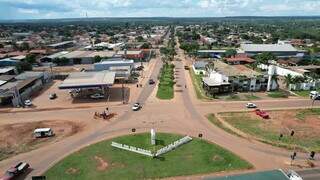 Vista aérea da entrada de Ribas do Rio Pardo(Foto: Andrei Luiz/ All Drones) 