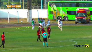 Jogadores do Costa Rica comemoram gol de Micael no início do segundo tempo. (Foto: Reprodução/CREC TV)