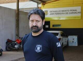Presidente do sindicato dos policiais penais, André Santiago (Foto: Paulo Francis)
