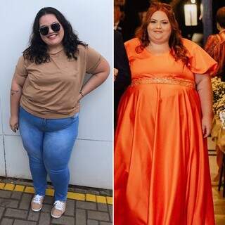 Thainara Holanda atingiu a obesidade mórbida e perdeu 50 quilos (Fotos: Arquivo pessoal)