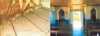 No processo, fotos mostram a deterioração no interior da igreja, na Comunidade de Tia Eva (Foto/Reprodução)