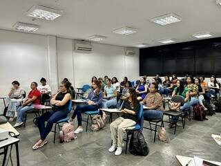 Estudantes participam de curso de capacitação ministrado pela Sejuv, em edição passada (Foto: Diuvlgação)