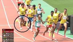 Yeltsin Jacques cai e é desclassificado dos 1.500m do Mundial de Atletismo