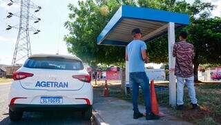 Novo ponto instalado pela Agetran nesta semana. (Foto: Paulo Francis)