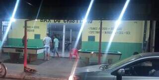 Bar onde aconteceu o crime, em Santa Rita do Pardo. (Foto: Cenário MS)
