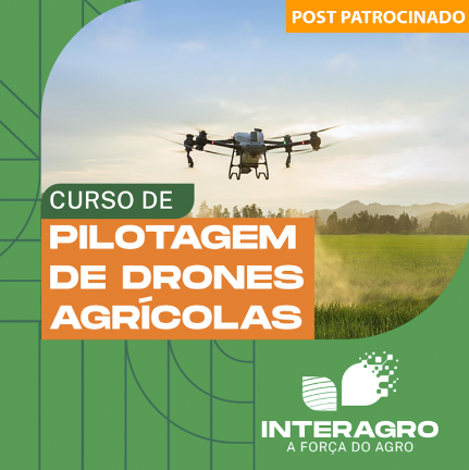 Inscrições abertas: curso piloto de drones agrícolas, homologado pelo MAPA