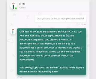 Questionamentos são feitos a partir de teorias escolhidas pelo profissional. (Foto: Reprodução/iPsi)