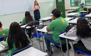 Alunos do Ensino Médio de escola estudal de Mato Grosso do Sul (Foto: Divulgação/SED)