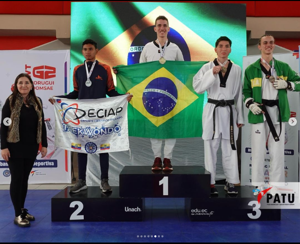 Aos 19 anos, atleta de MS vence disputa internacional de taekwondo 