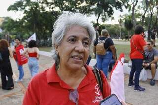  Shirley Araújo expõe que situação dos técnicos é de ‘penúria’. (Foto: Paulo Francis)