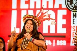 Ministra dos Povos Indígenas, Sônia Guajajara, estará presente na Embaixada Indígena. (Foto: Rafa Stedile)