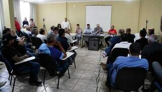 Reunião de dirigentes realizada em hotel da Capital (Foto: Alex Machado)