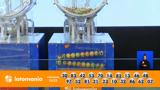 Concurso 2.632 da Lotomania sorteou os números: 2, 7, 10, 13, 14, 21, 23, 30, 32, 42, 46, 48, 52, 53, 62, 70, 81, 82, 83, 86, 97 nesta segunda-feira (10). (Foto: Reprodução/Caixa)