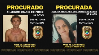 Cartaz de procurado divulgado pela Polícia Civil de MS. (Foto: Divulgação)