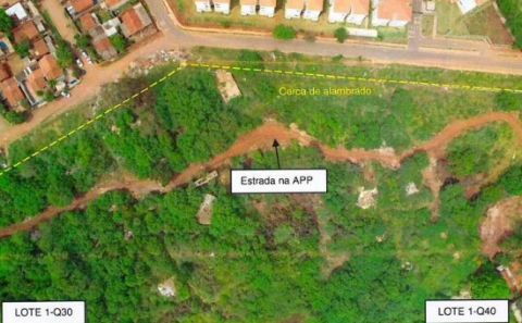 MP apura abertura de rua dentro de &aacute;rea de preserva&ccedil;&atilde;o de c&oacute;rrego