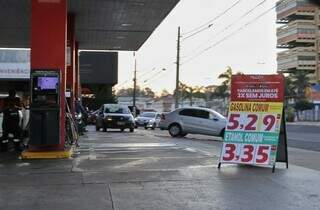 Preços dos combustíveis no cavalete é o cobrado no aplicativo (Foto: Paulo Francis)