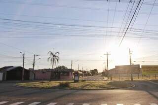 Céu amanheceu limpo em Campo Grande (Foto: Paulo Francis)